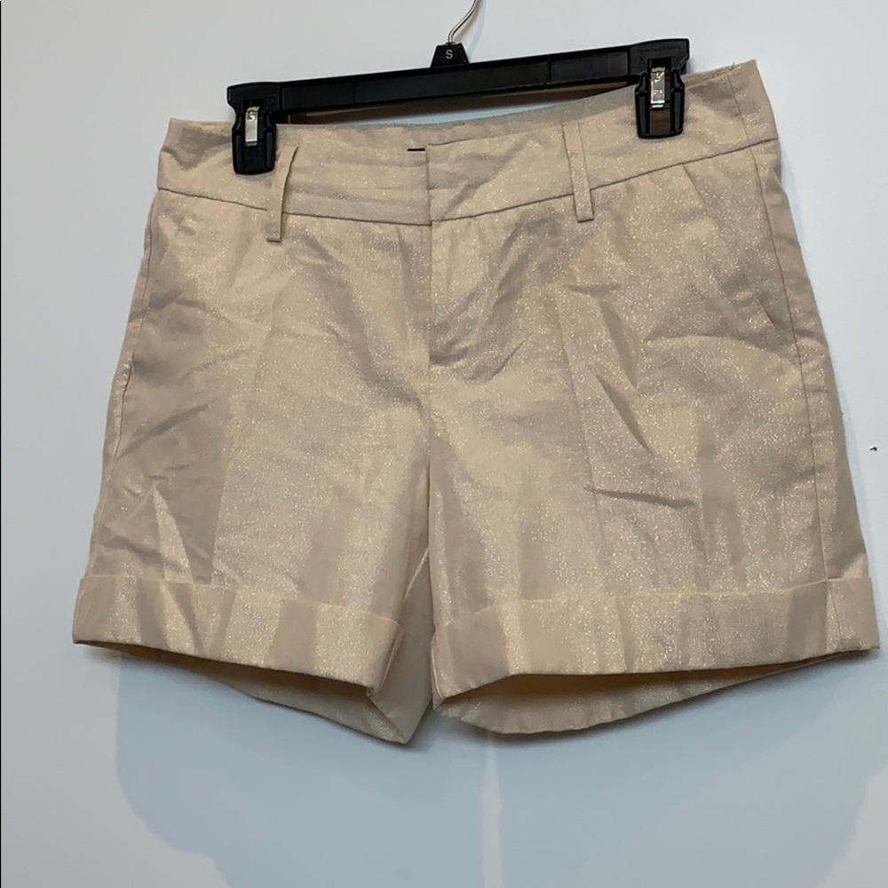 Sparkly ivory dressy shorts